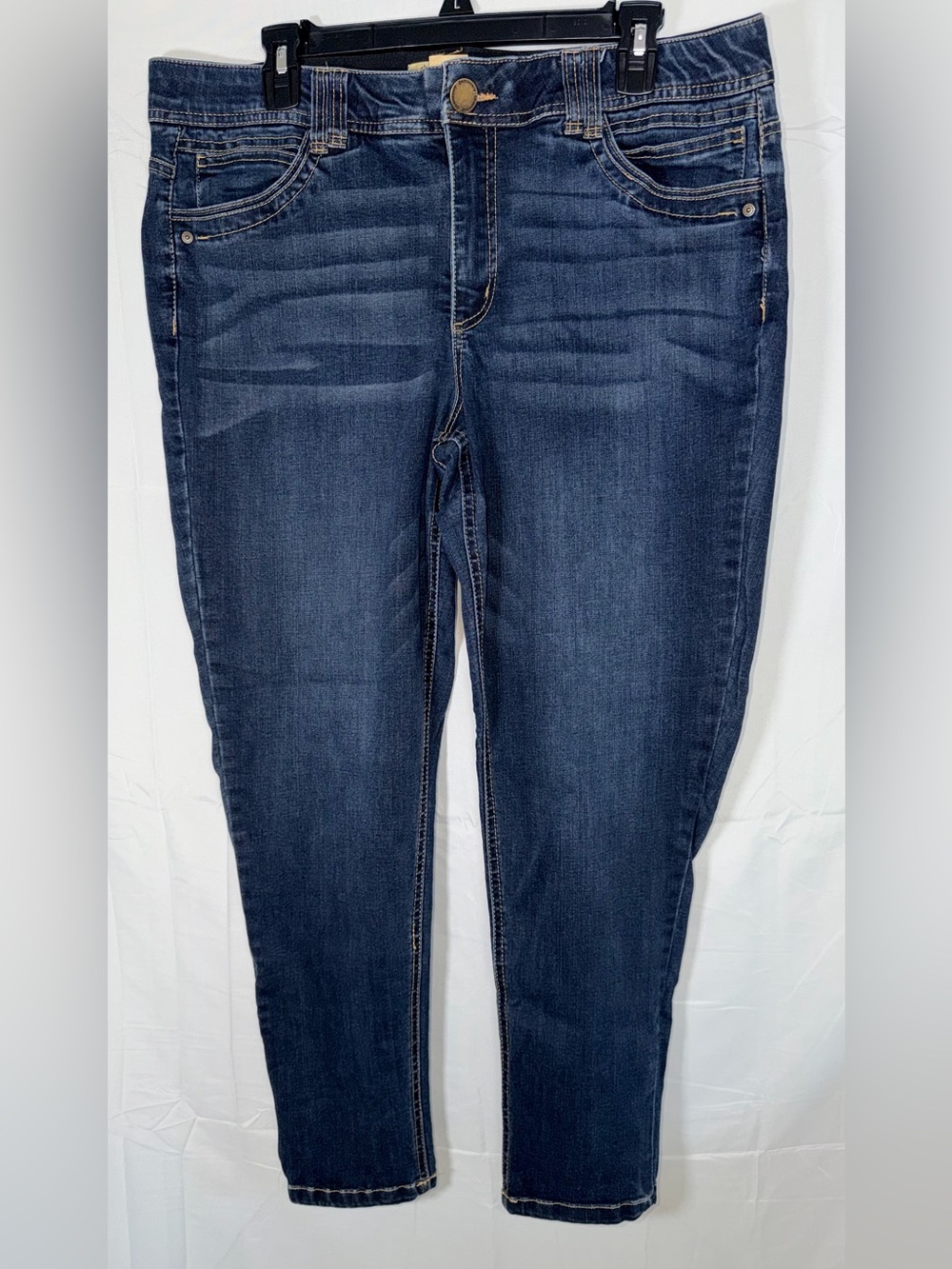 Democracy Ab Technology High-Rise Dark Blue Skinny Jeans - Picture 2 of 13